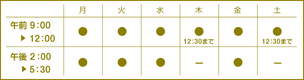 さいとう脳神経・内科クリニックの診療時間